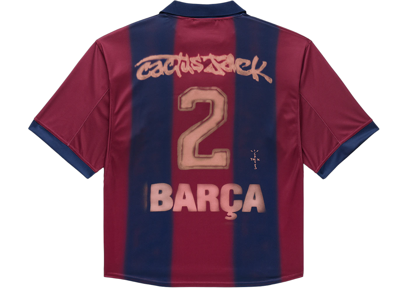 Travis Scott x Nike x FC Barcelona Retro 2000/01 Home Skeleton Jersey Multicolor