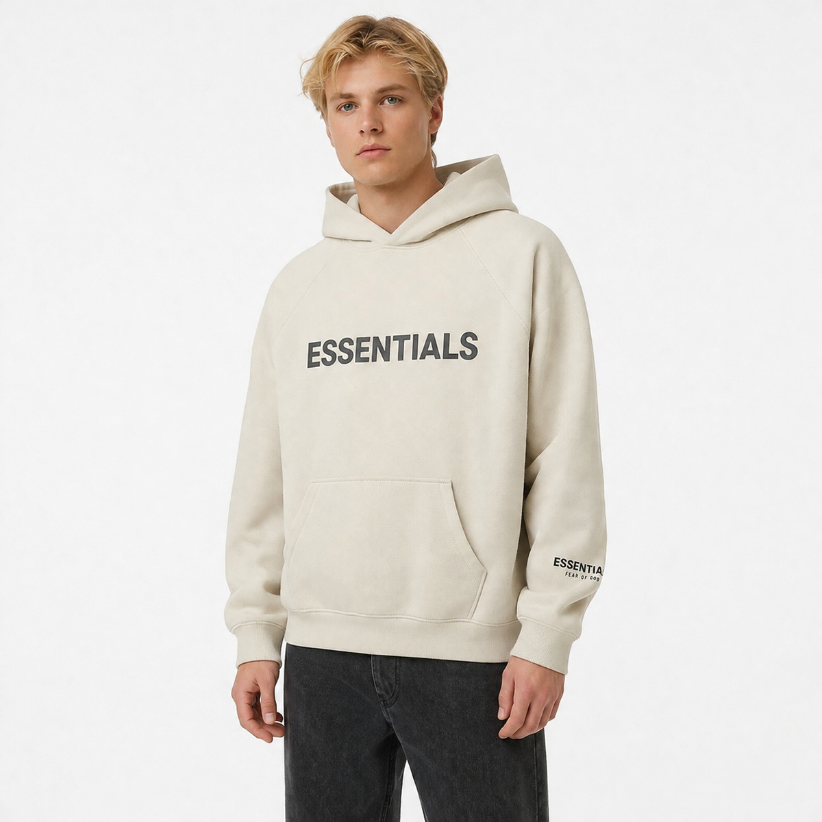 Fear of God Essentials Hoodie Cream