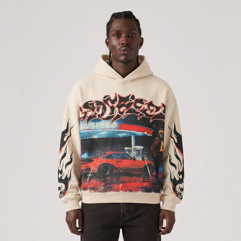 Godspeed Pit Stop Hoodie Bone