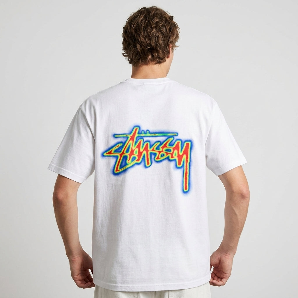Stussy Thermal Stock T-Shirt White