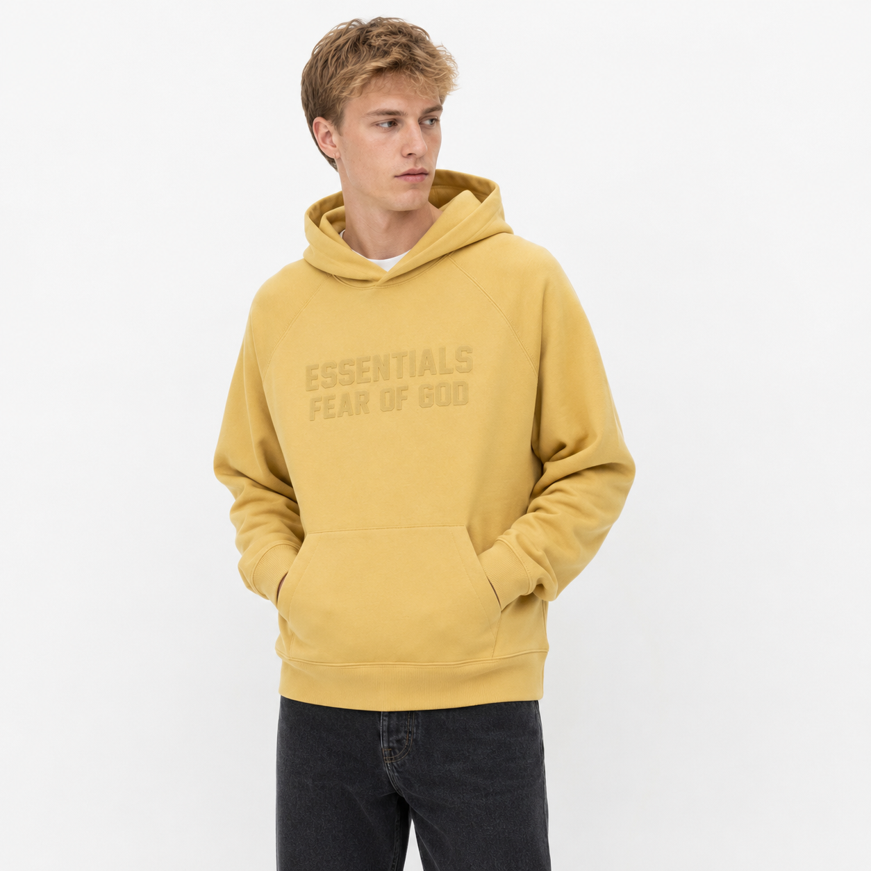 Fear of God Essentials Hoodie Light Tuscan