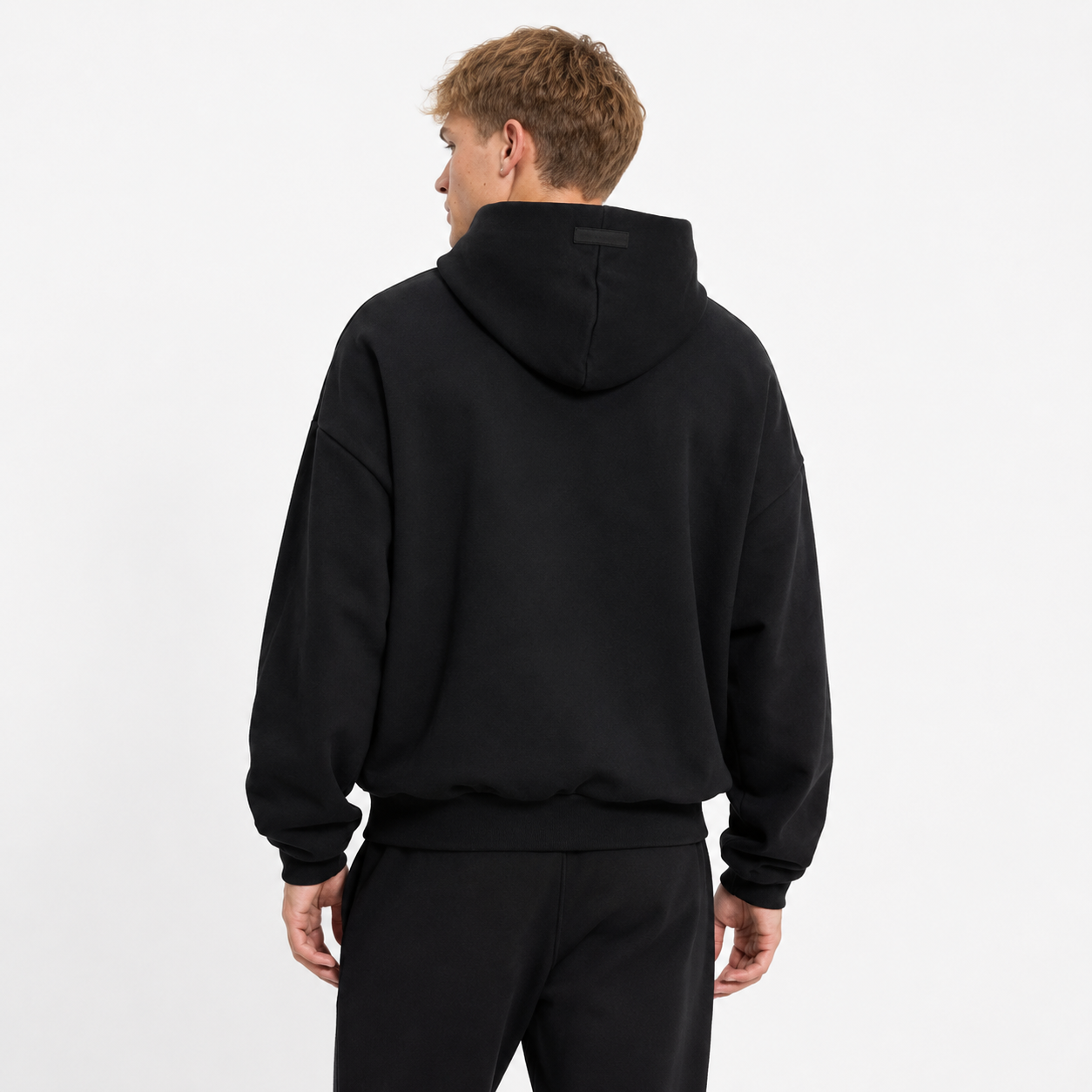 Fear of God Essentials Hoodie Jet Black Small Logo