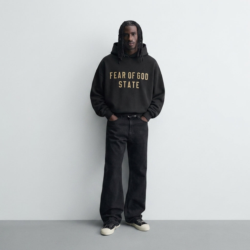 Fear of God Essentials Hoodie State Black