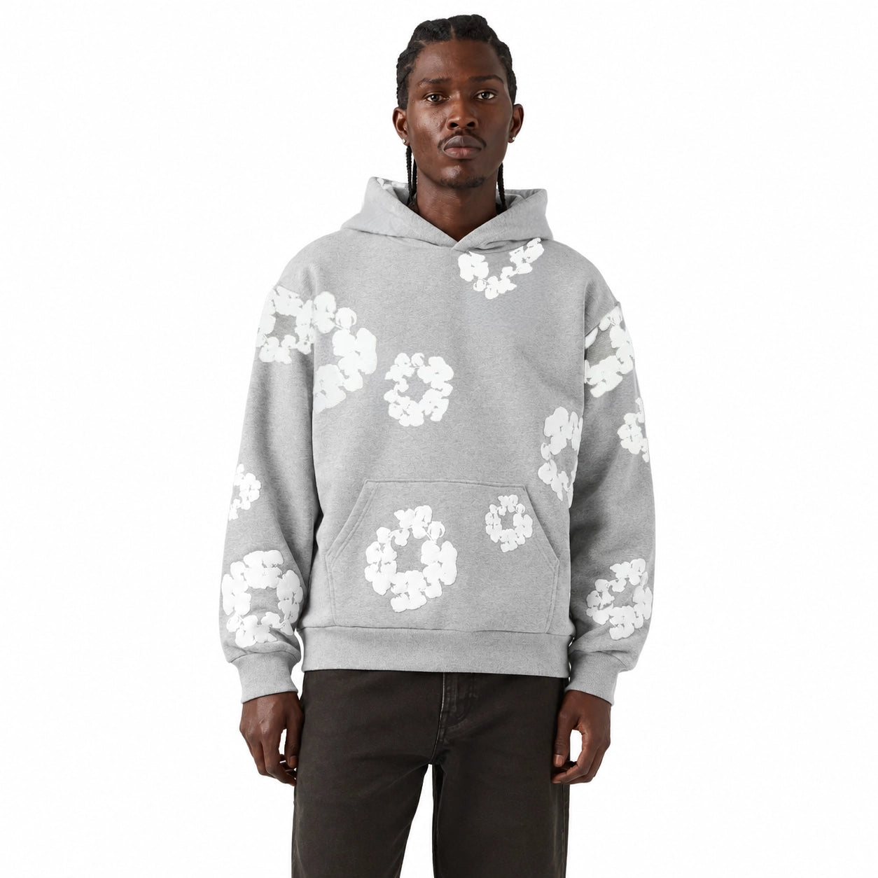 Denim Tears The Cotton Wreath Hoodie Grey