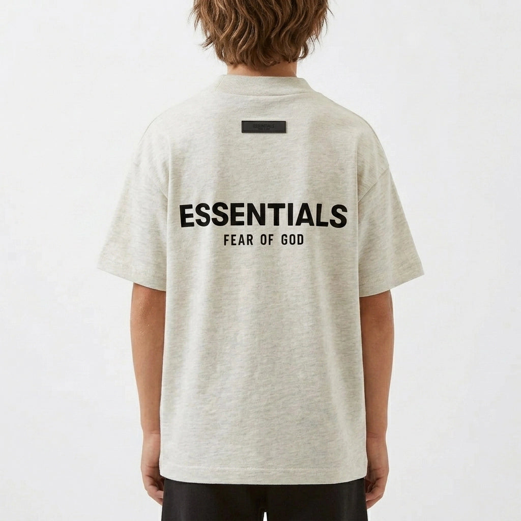 Fear of God Essentials T-shirt Light Oatmeal (Kids)