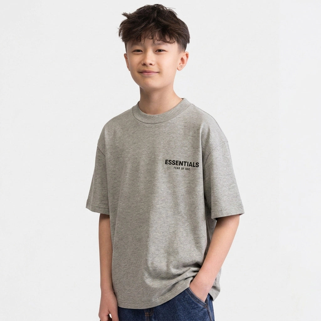 Fear of God Essentials T-shirt Dark Oatmeal (Kids)