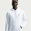 Nike Club Men's Pullover Fleece Hoodie White/White/Black