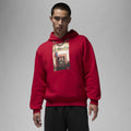 Air Jordan Jumpman 'Chimney' Fleece Pullover Hoodie Gym Red/Black