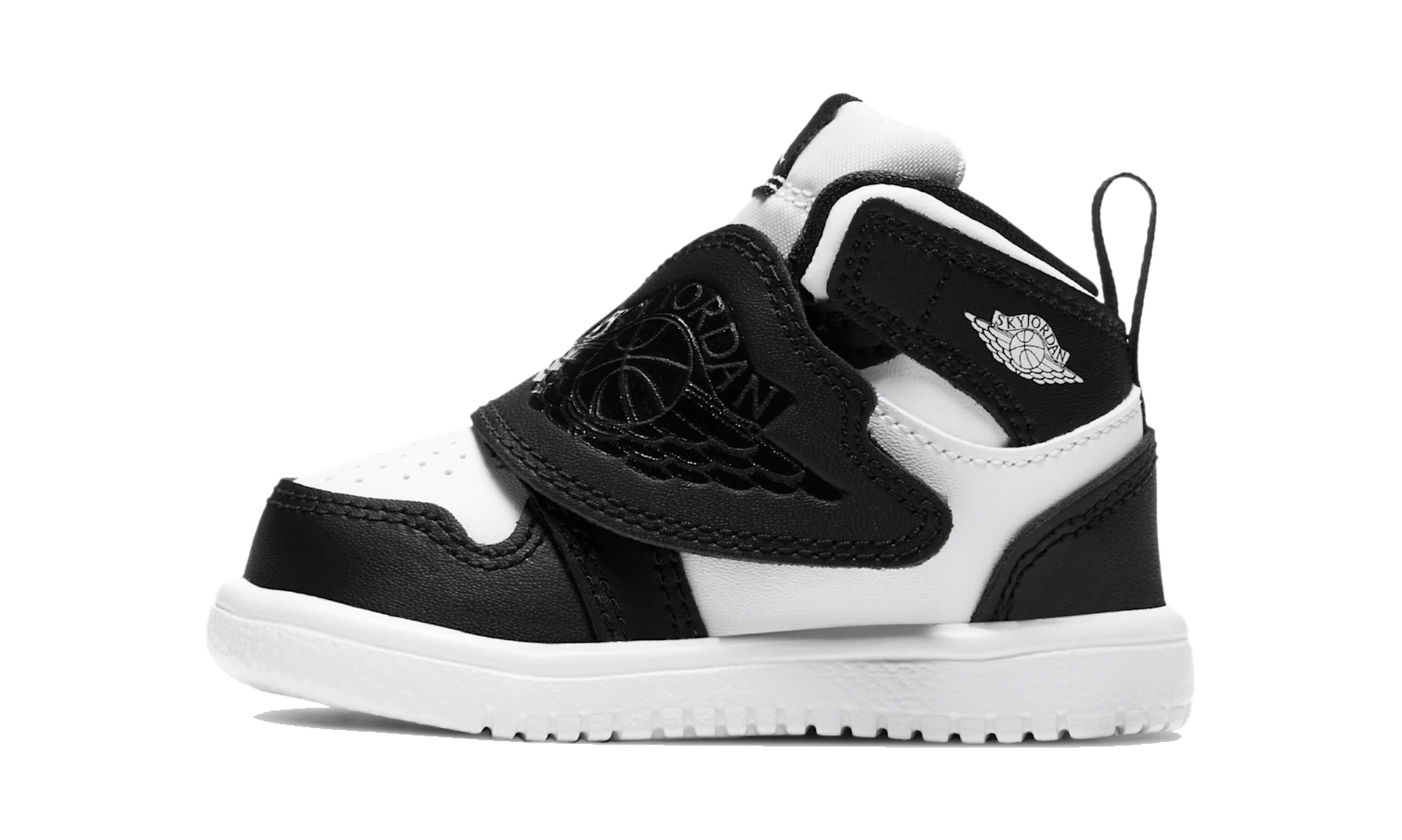 Sky Air Jordan 1 Baby and Toddler Shoe Black/White/Black