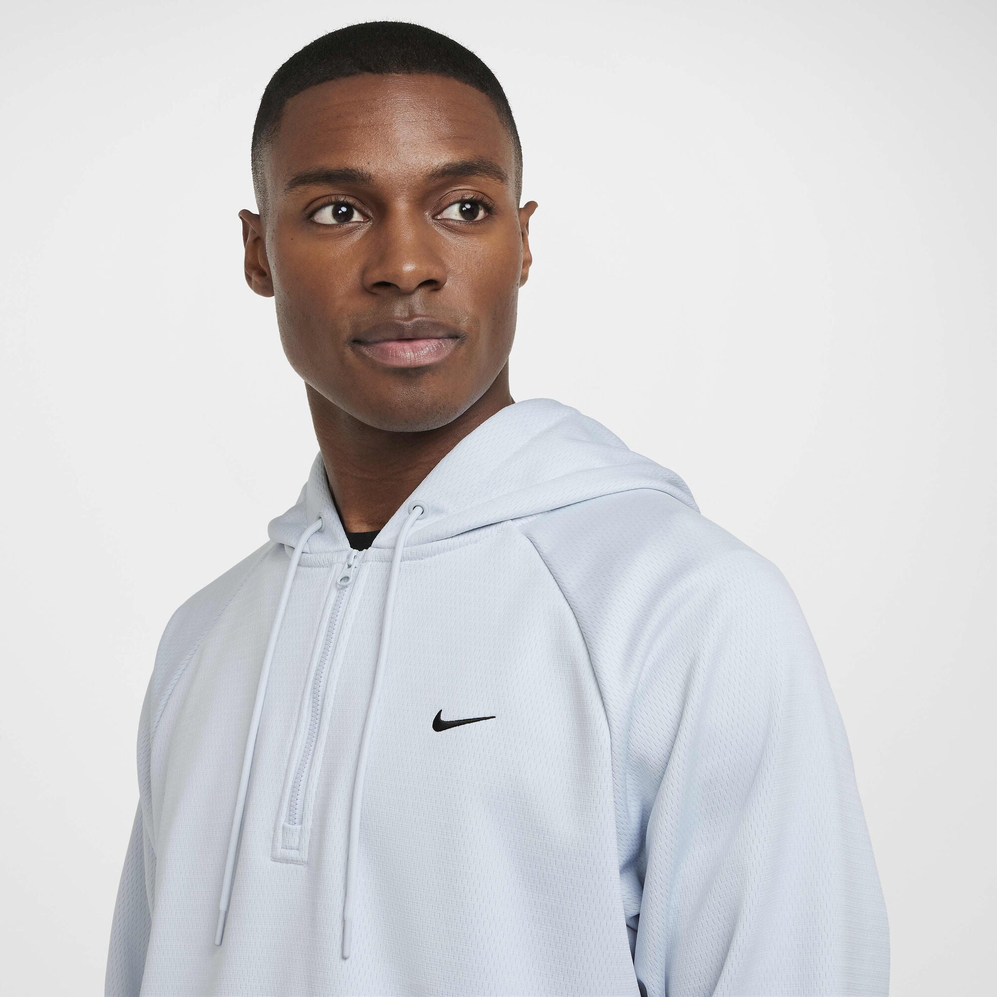 Nike DNA Therma-FIT 1/4-Zip Basketball Hoodie Pure Platinum/Black