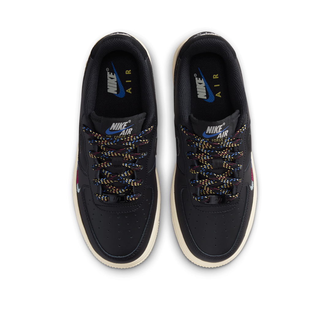 Nike Air Force 1 LV8 1 Black/Saturn Gold/Comet Blue/Black