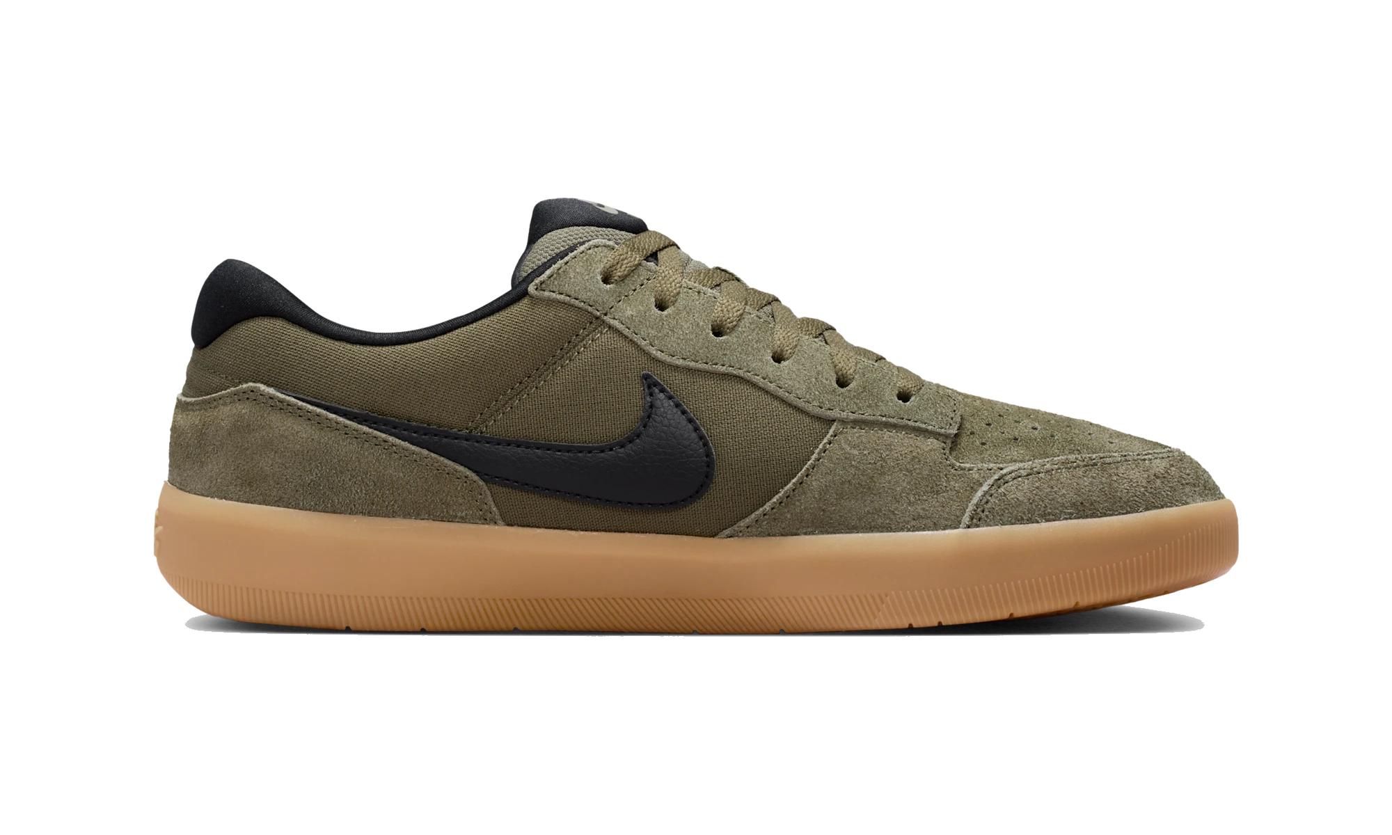 Nike SB Force 58 Skate Shoes Medium Olive/Medium Olive/Gum Light Brown/Black