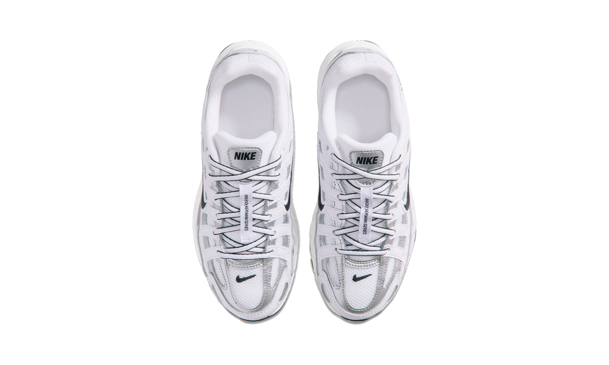 Nike P-6000 White/Metallic Silver/Black