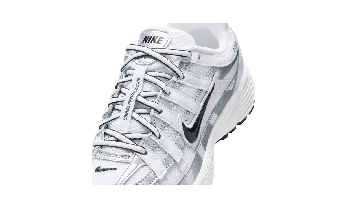 Nike P-6000 White/Metallic Silver/Black