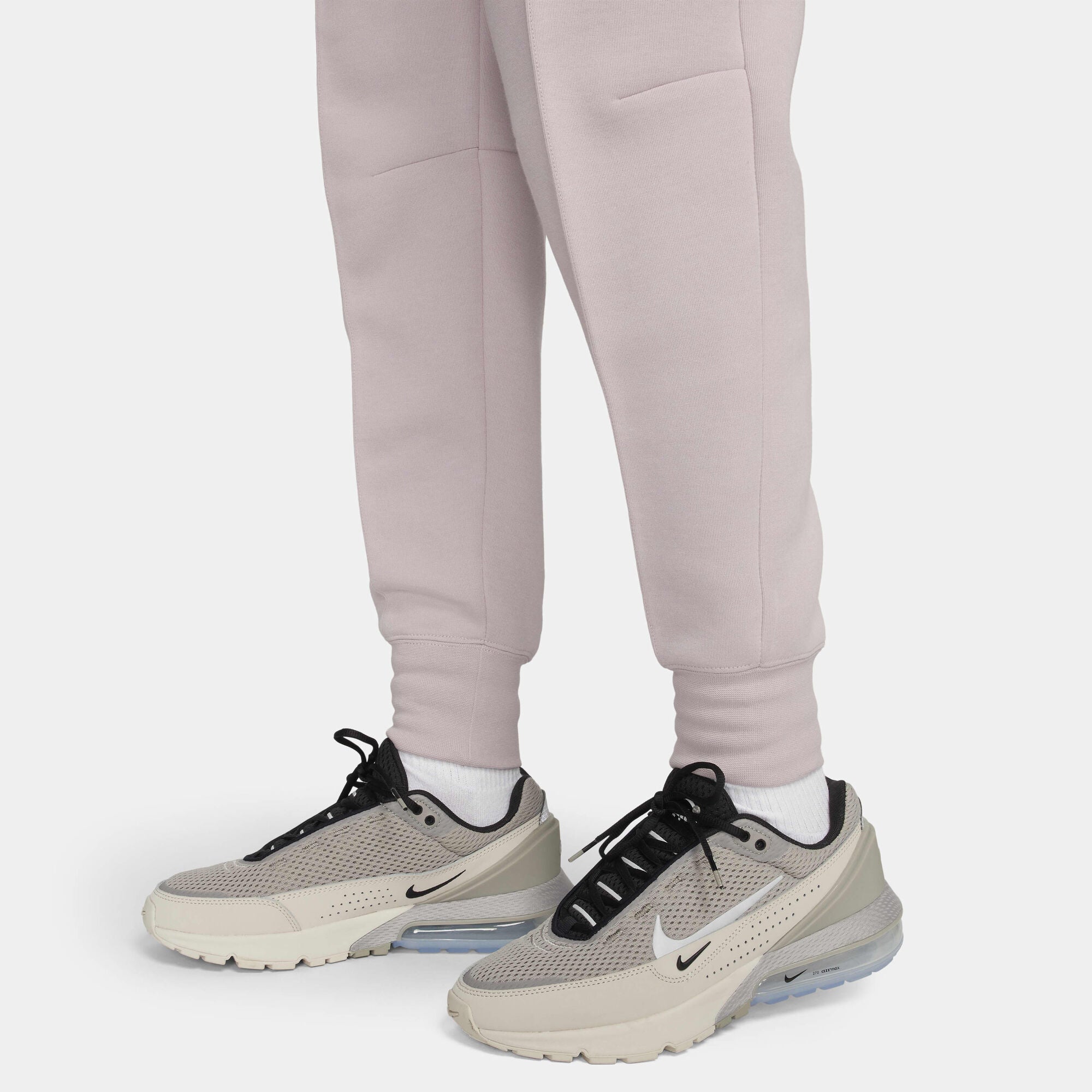 Nike Sportswear Tech Fleece Mid-Rise Joggers Platinum Violet/Black