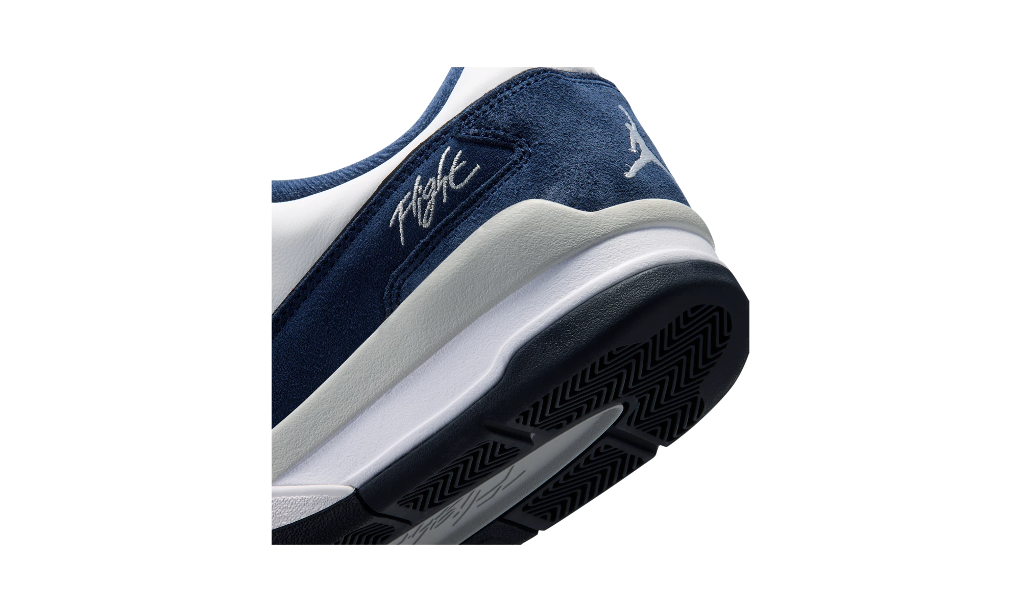 Air Jordan Flight Court White/Light Smoke Grey/Obsidian/College Navy