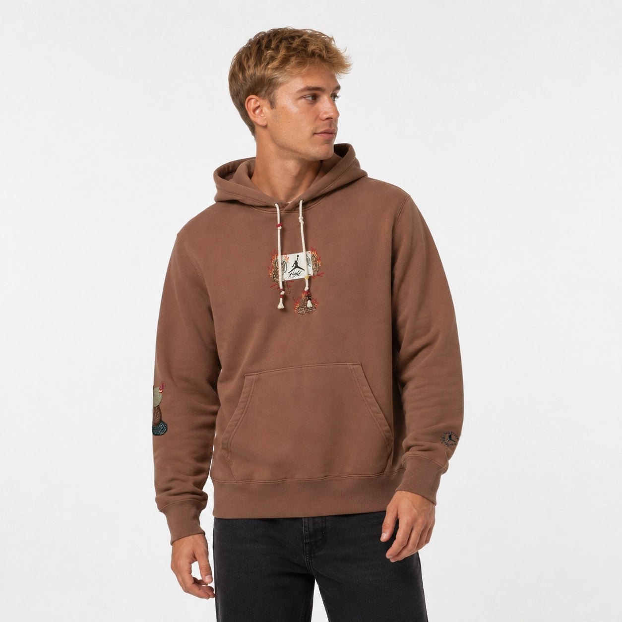 Travis Scott x Air Jordan Flight Graphic Hoodie Archaeo Brown