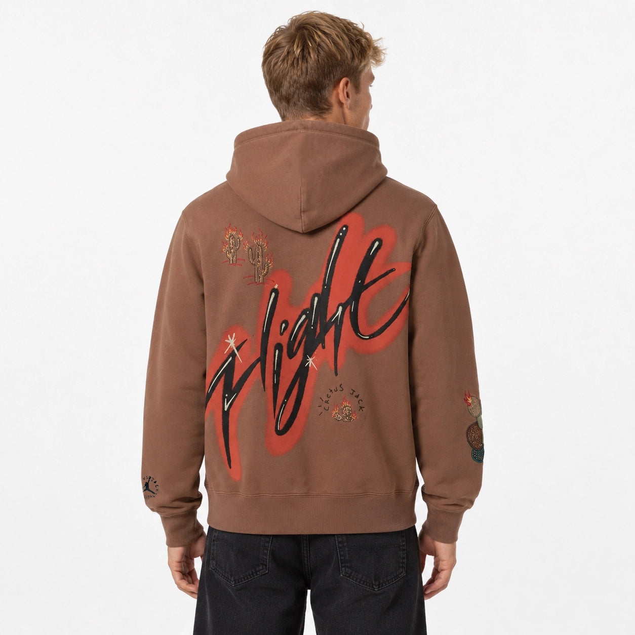 Travis Scott x Air Jordan Flight Graphic Hoodie Archaeo Brown