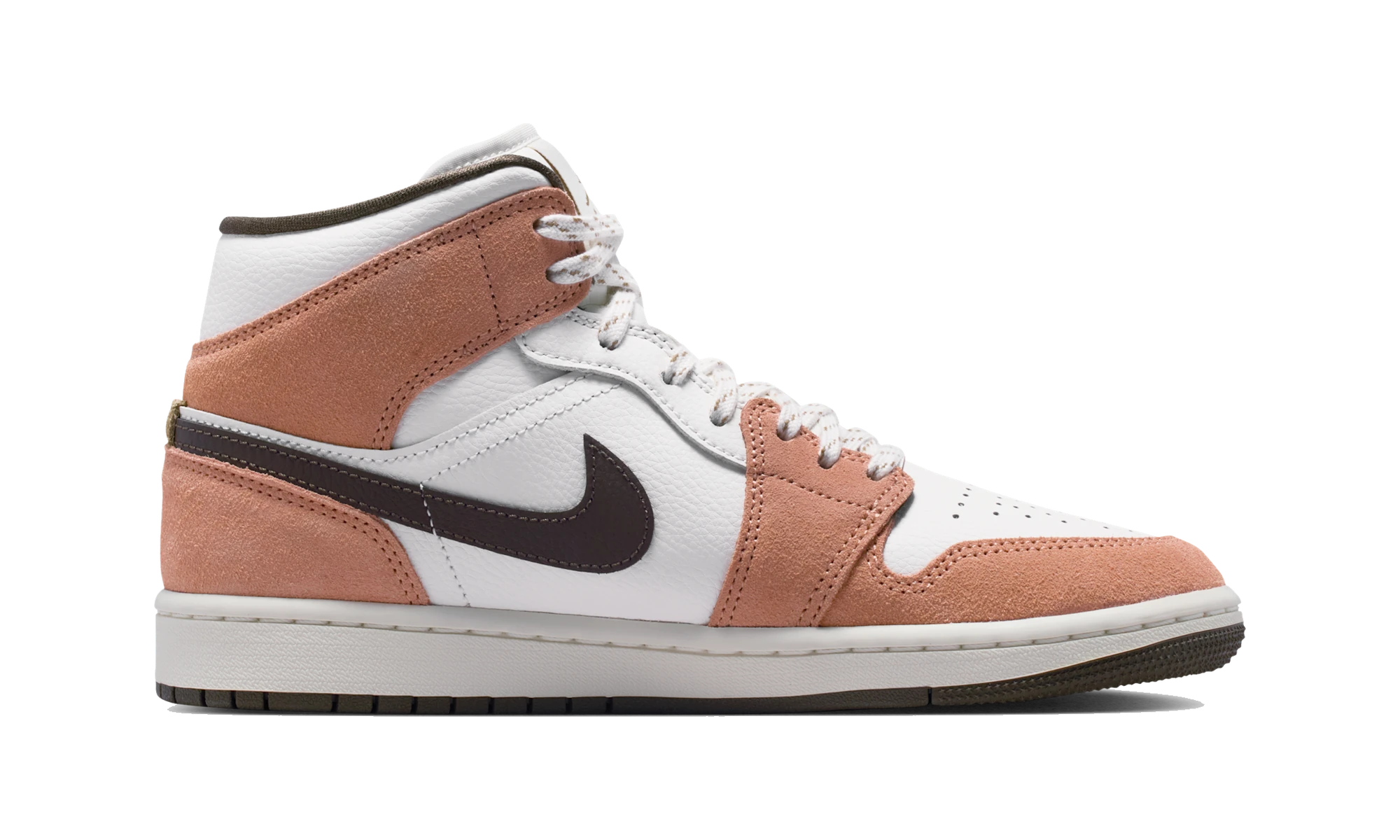 Air Jordan 1 Mid Sail/Light Cognac/Filbert/Dark Hazel