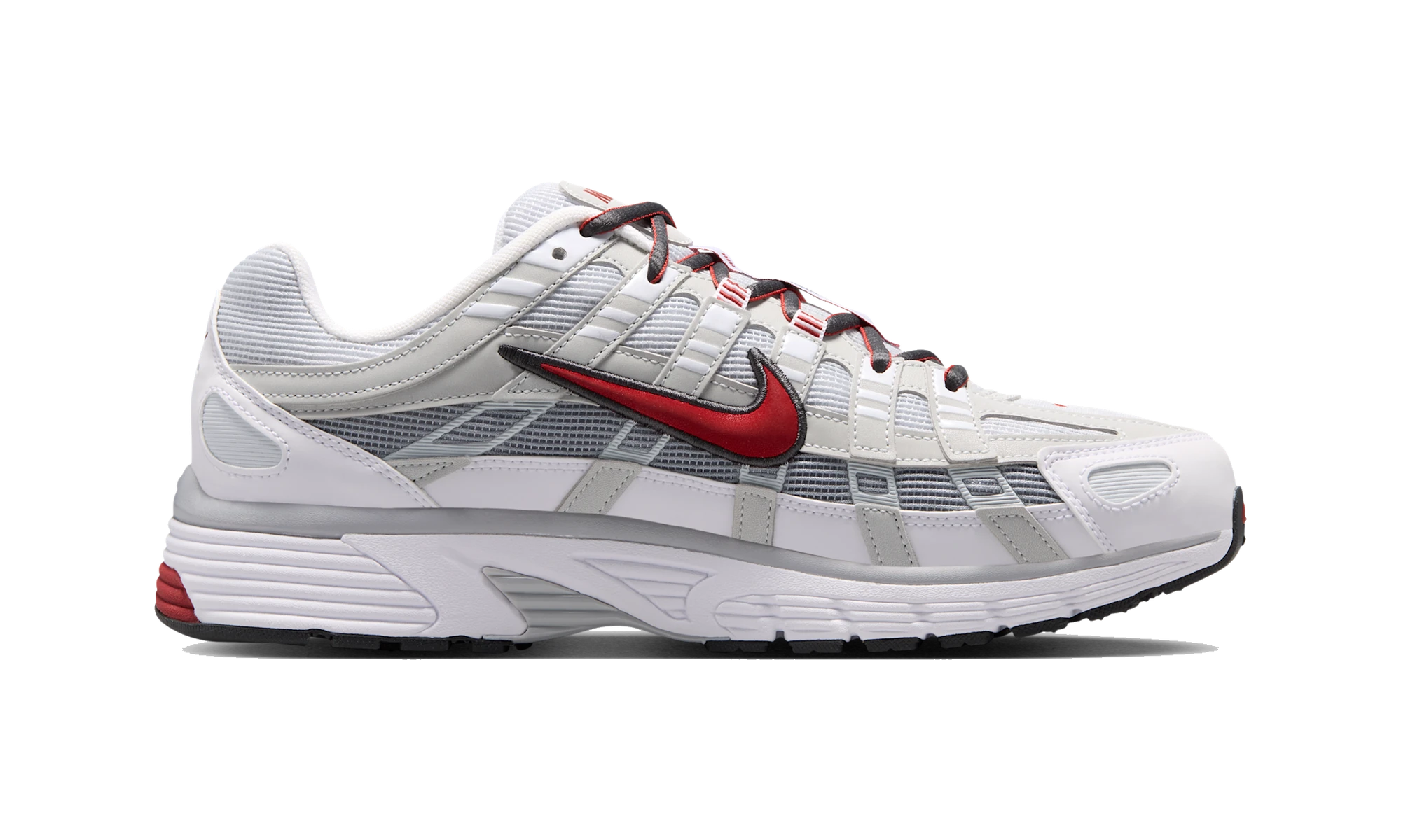 Nike P-6000 White/Pure Platinum/Wolf Grey/Dune Red