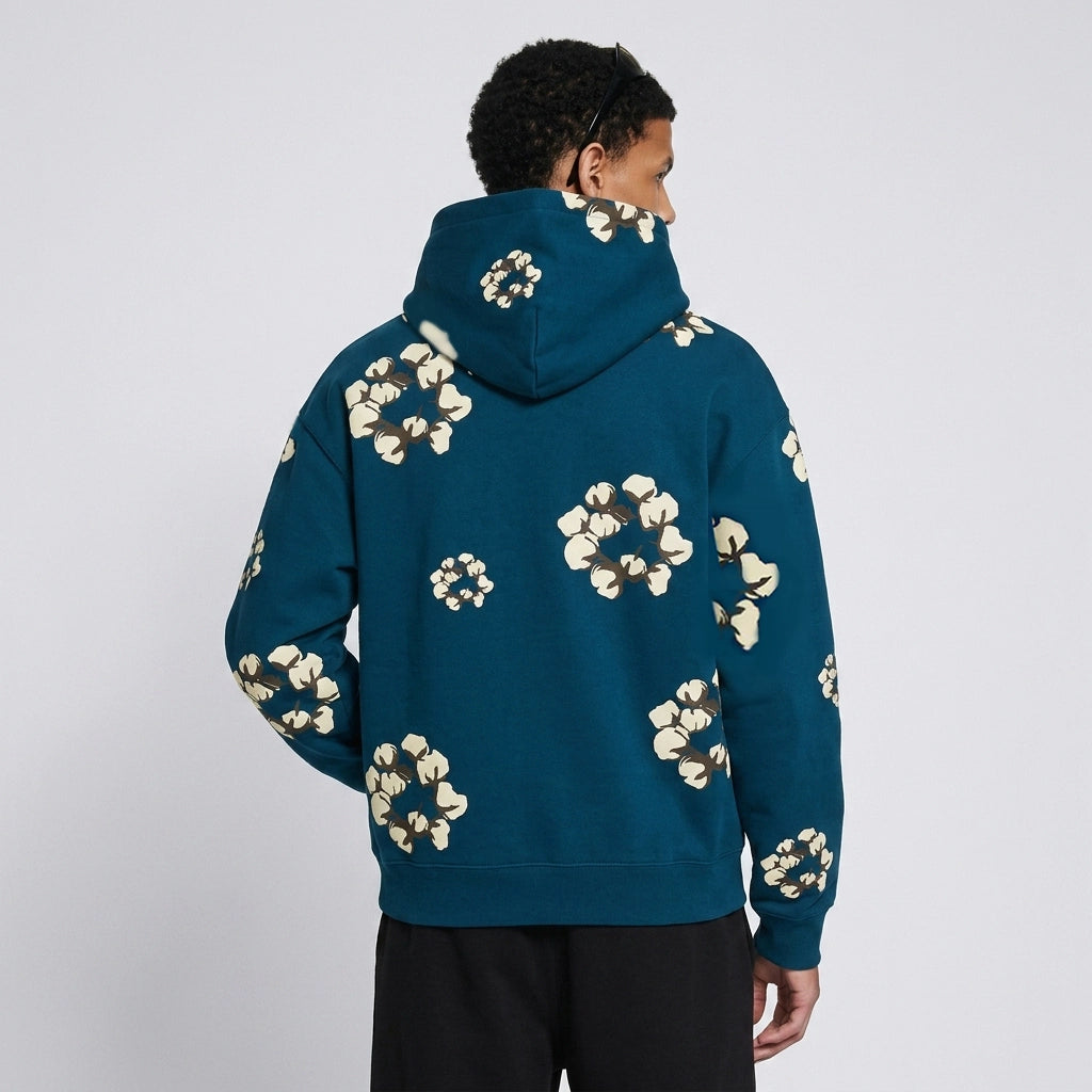 Denim Tears x Cactus Plant Flea Market Cactus Tears Wreath Hoodie Navy
