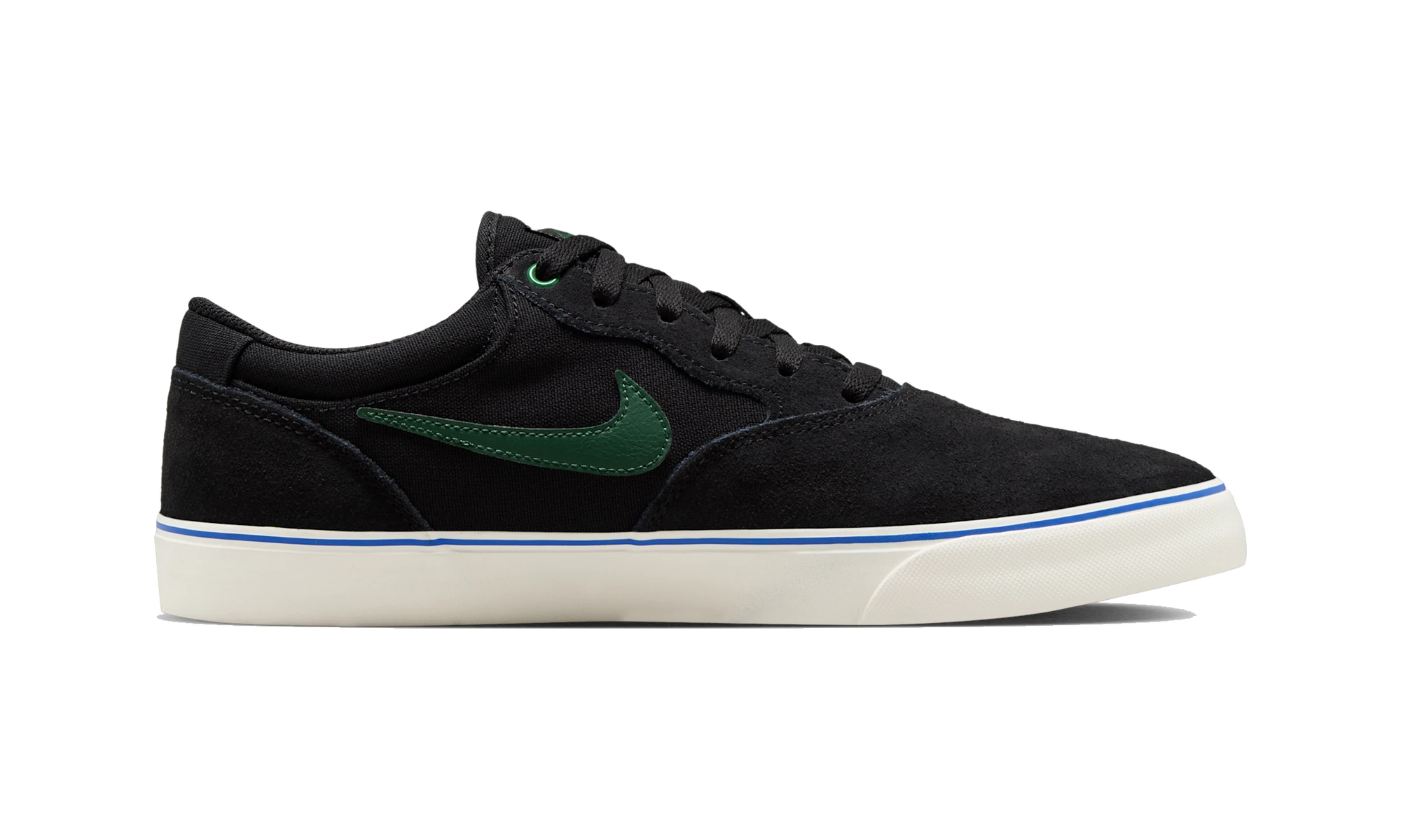 Nike SB Chron 2 Skate Shoe Black/Sail/Racer Blue/Fir