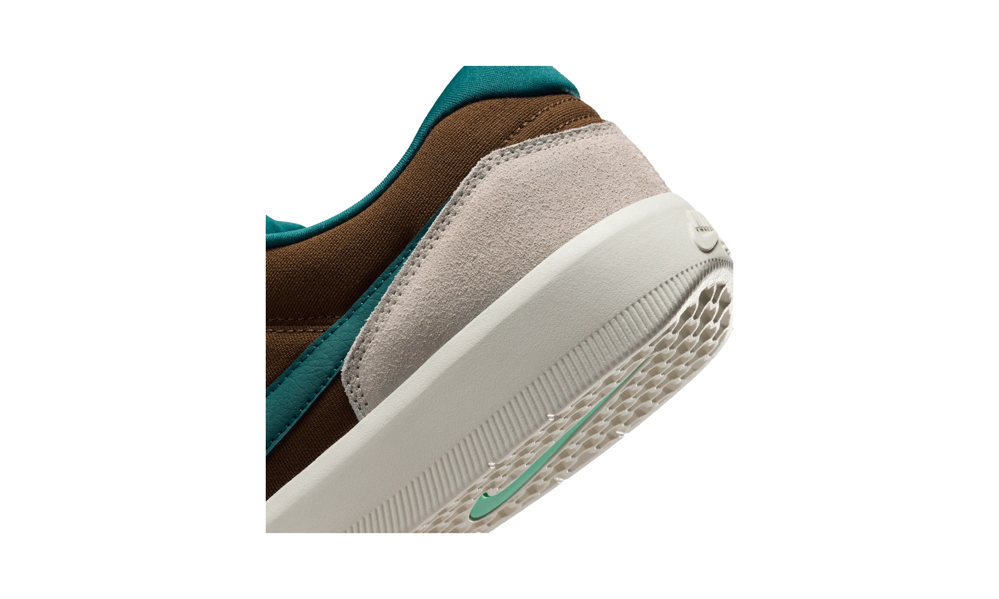 Nike SB Force 58 Skate Shoes Mosswood Brown/Light Orewood Brown/Sail/Geode Teal