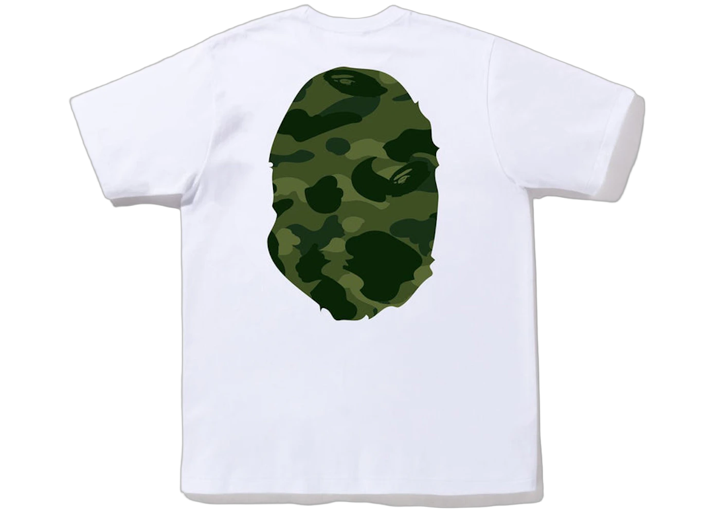 BAPE Color Camo Big Ape Head Tee White/Green