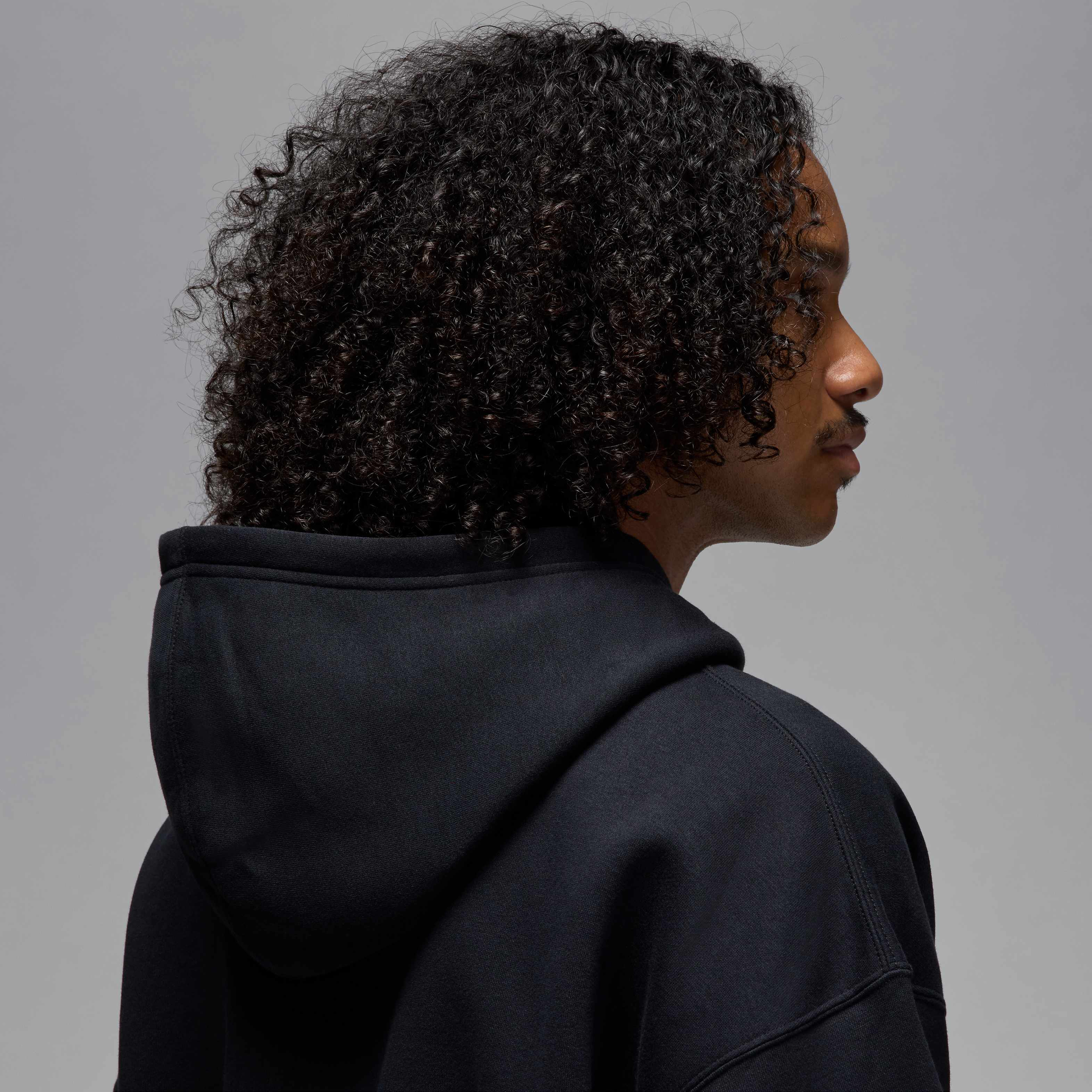 Air Jordan Brooklyn Fleece Oversized Pullover Hoodie Black/Gym Red