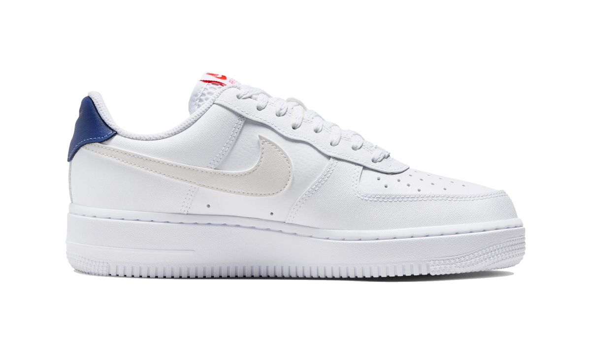 Nike Air Force 1 '07 White/Blue Void/Fire Red/Metallic Summit White
