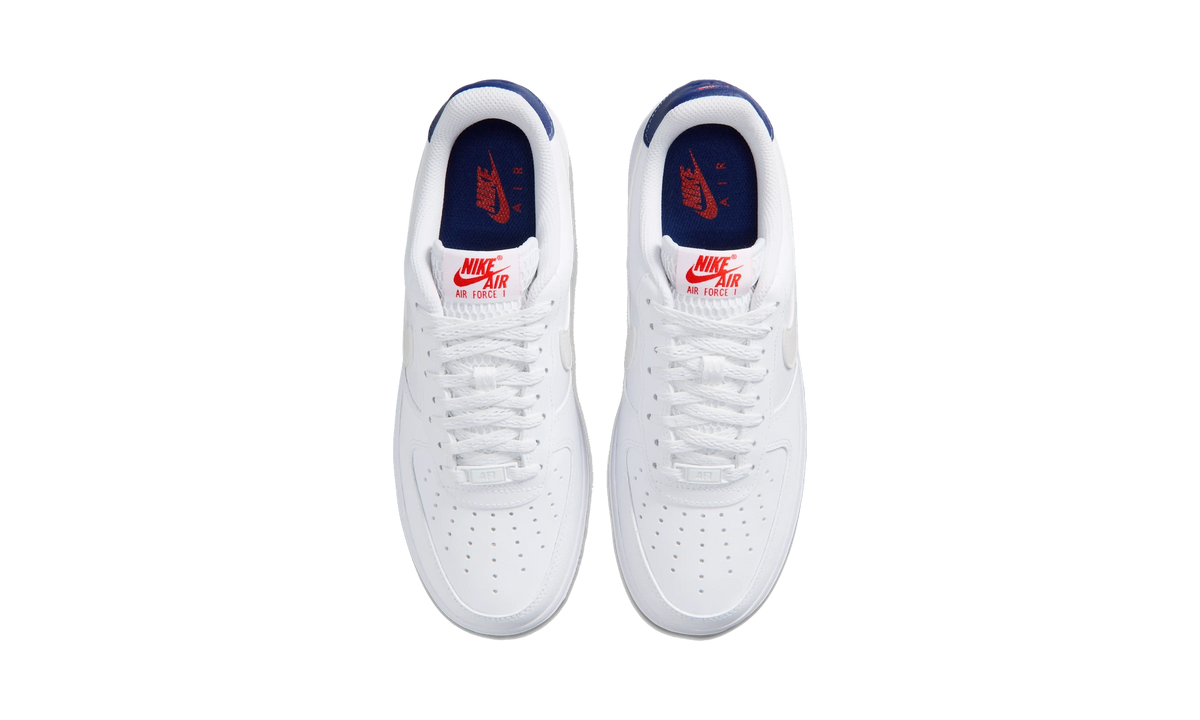 Nike Air Force 1 '07 White/Blue Void/Fire Red/Metallic Summit White