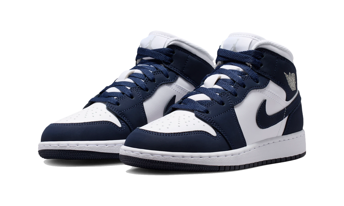 Air Jordan 1 Mid Obsidian/White/Grey Fog/Obsidian