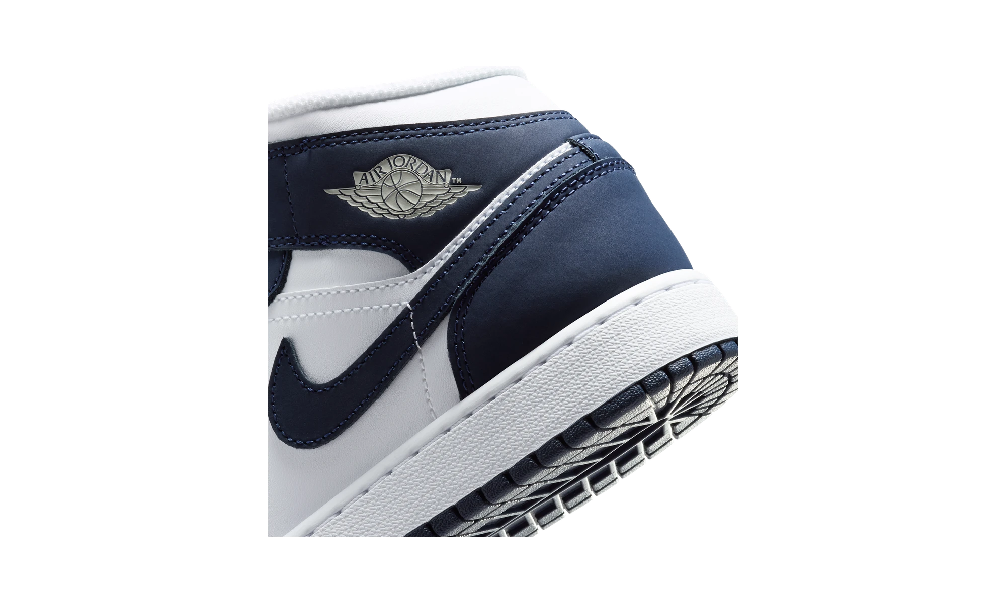 Air Jordan 1 Mid Obsidian/White/Grey Fog/Obsidian