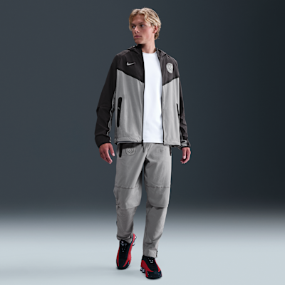 Paris Saint-Germain Tech Windrunner Nike Football Full-Zip Woven Jacket Anthracite/Particle Grey/Particle Grey