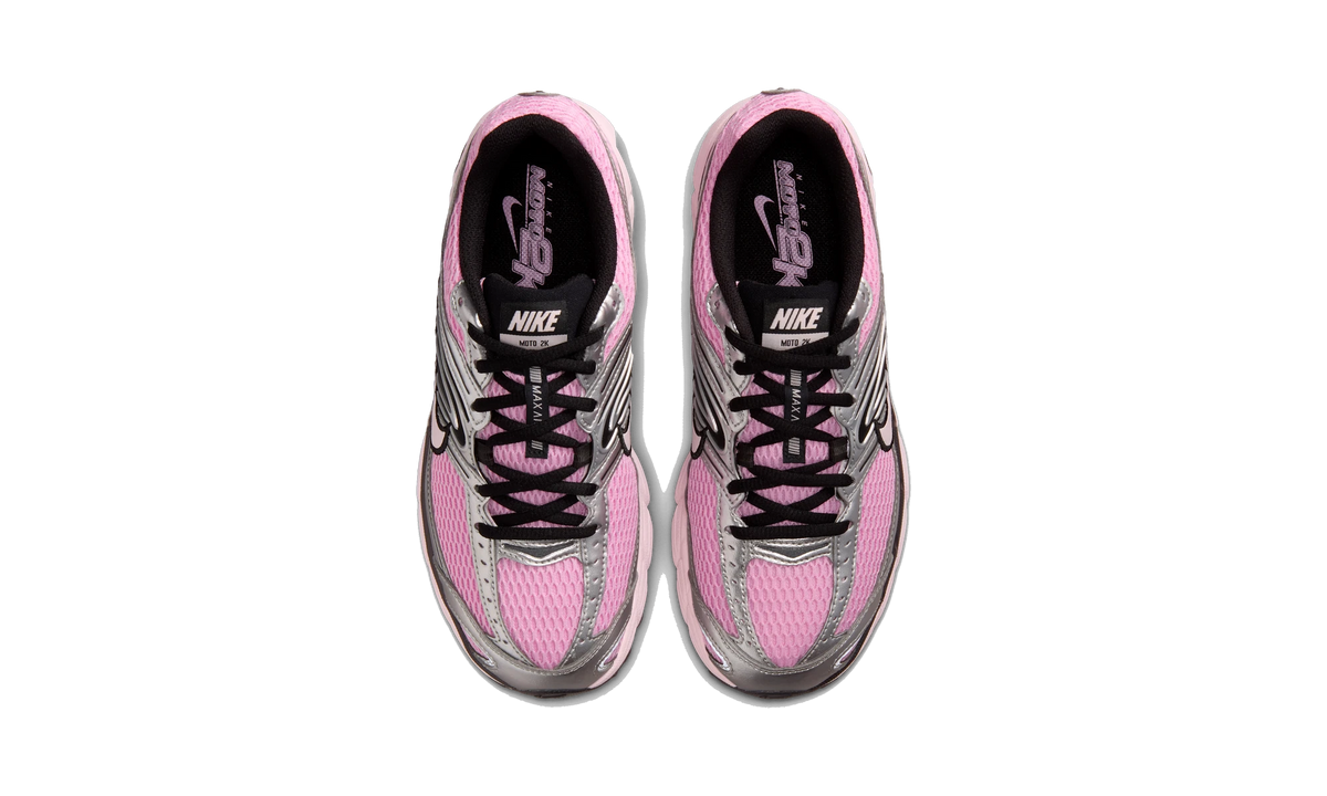 Nike Air Max Moto 2K shoes with reflective accents Pink Rise/Metallic Silver/Black/Pearl Pink