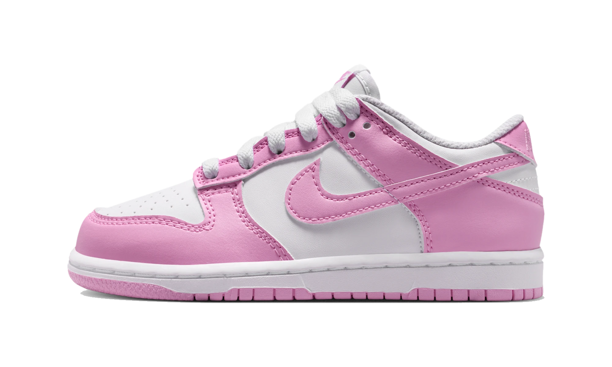 Nike Dunk Low White/White/White/Pink Rise