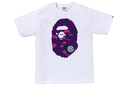 BAPE Color Camo Big Ape Head T-Shirt White Purple