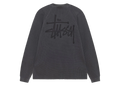Stussy Raglan Thermal L/S Crew Washed Black