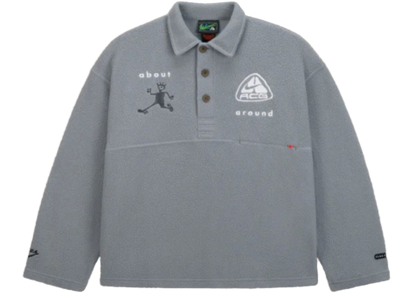 Nike ACG x CPFM L/S Polo Grey - Sneak