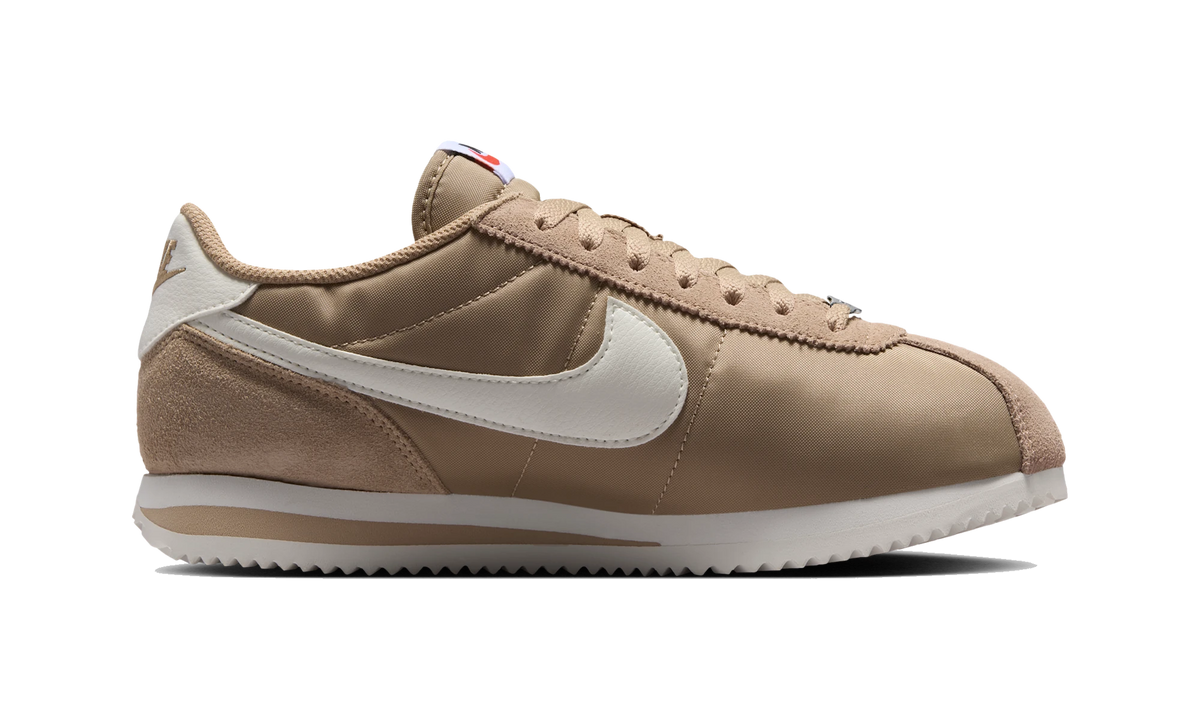 Nike Cortez Textile British Khaki/Black/Safety Orange/Sail