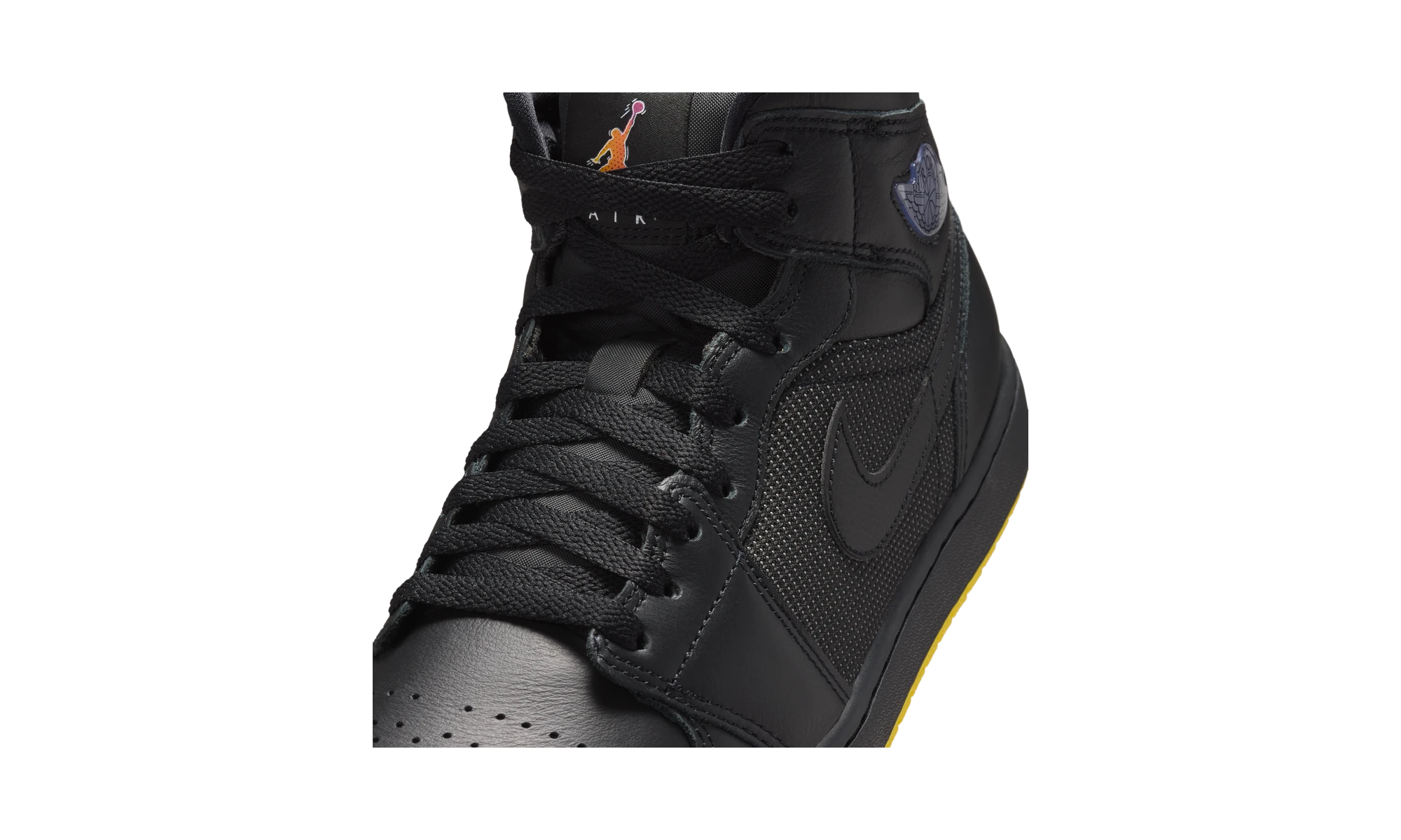 Air Jordan 1 Mid SE Black/Opti Yellow/Silver