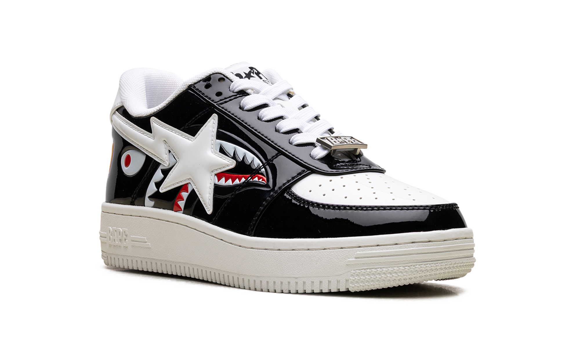 A Bathing Ape Bape Sta Low Color Block Shark Black