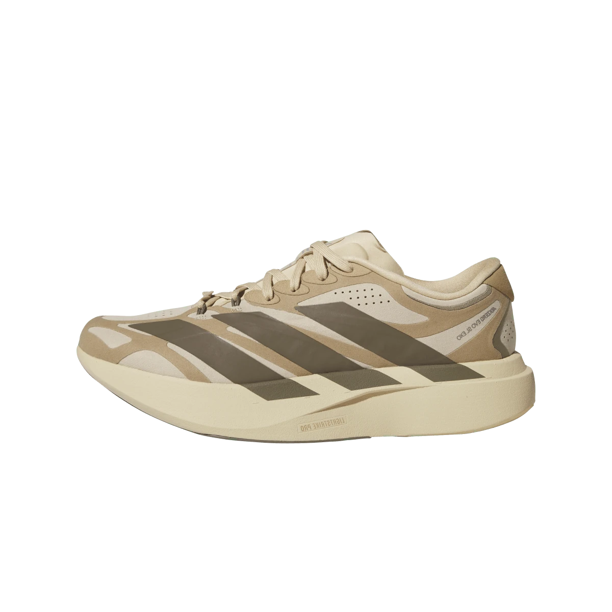 Adidas Adizero EVO SL EXO Suede Magic Beige Carbon Cardboard