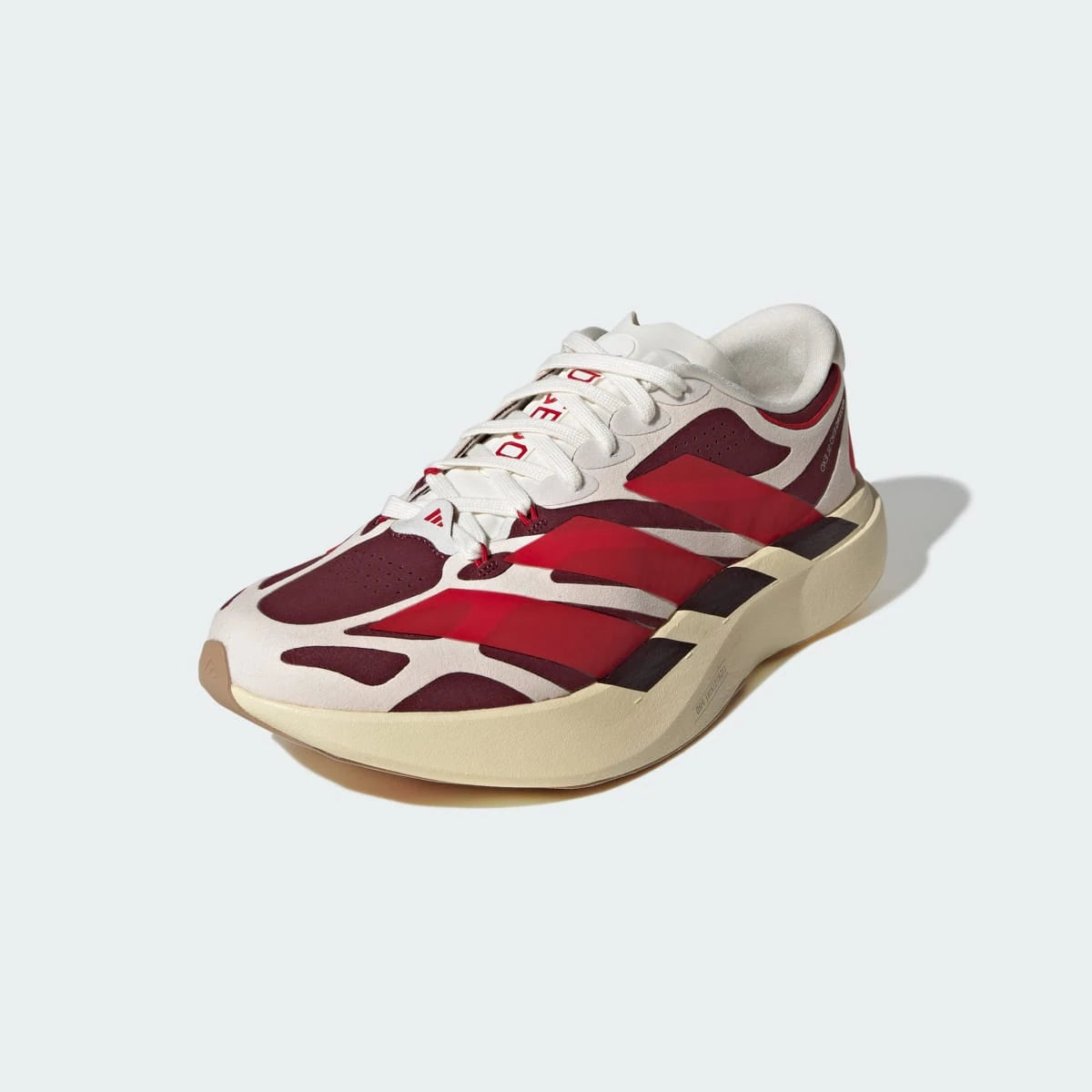 Adidas Adizero EVO SL EXO Suede Off White Better Scarlet Maroon