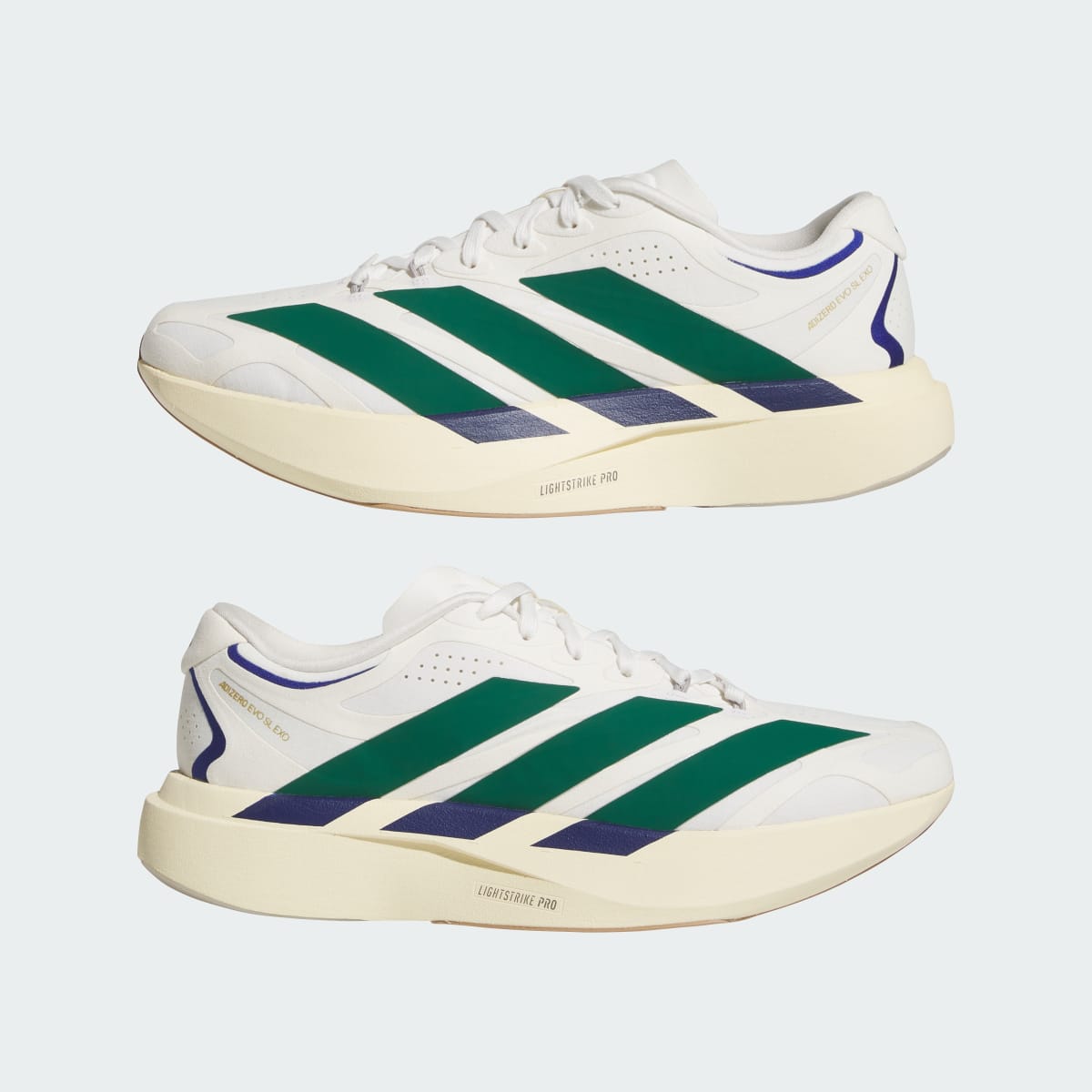 Adidas Adizero Evo SL EXO Suede White Collegiate Green Cream