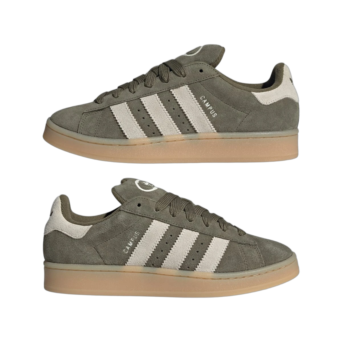 Adidas Campus 00s Camp Medium Dark Khaki Off White Gum
