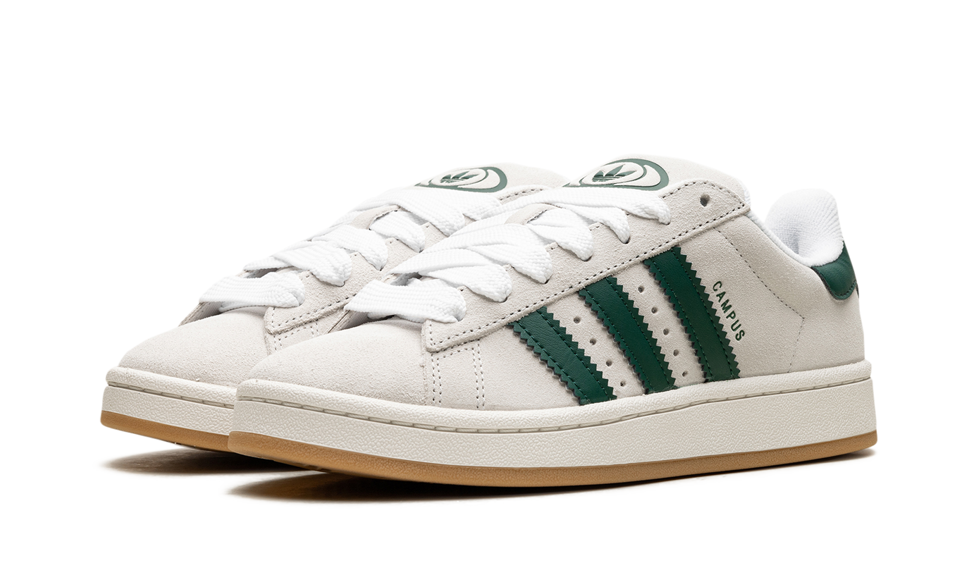 Adidas Campus 00s Crystal White Collegiate Green