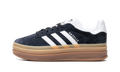 Adidas Gazelle Bold Black White Gum