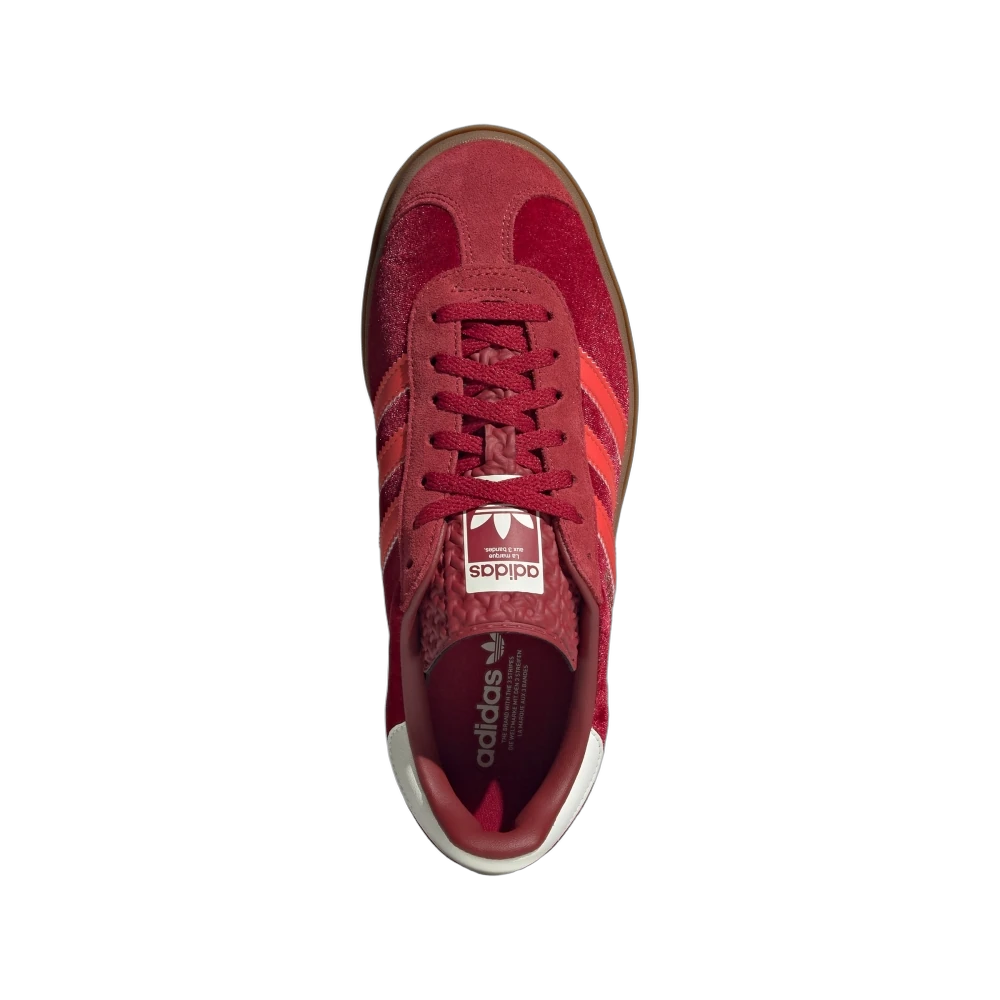 Adidas Gazelle Bold Bright Red Velvet, Team Victory Red/Bright Red/Off White (IG4388)