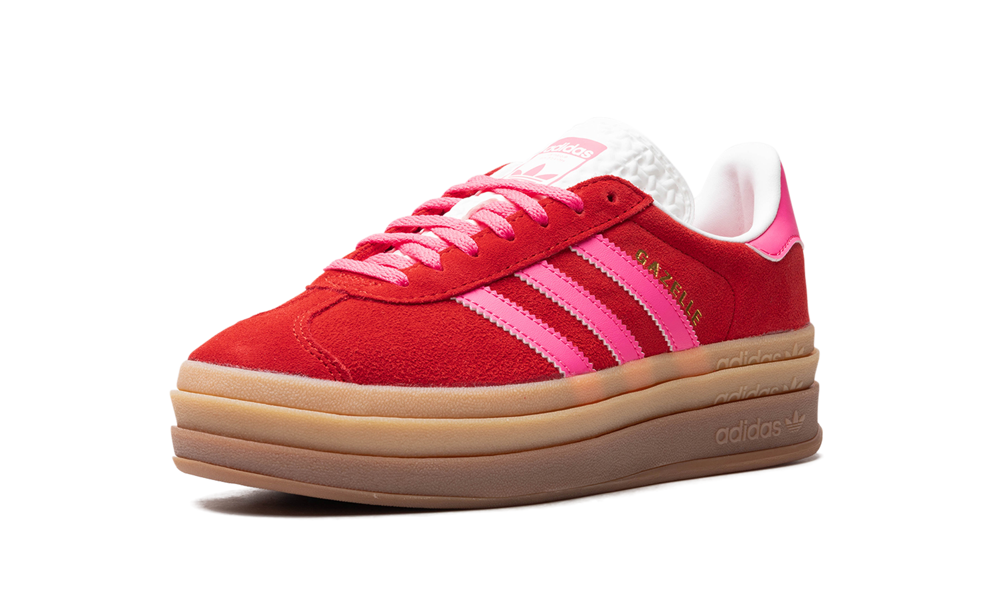 Adidas Gazelle Bold Collegiate Red Lucid Pink